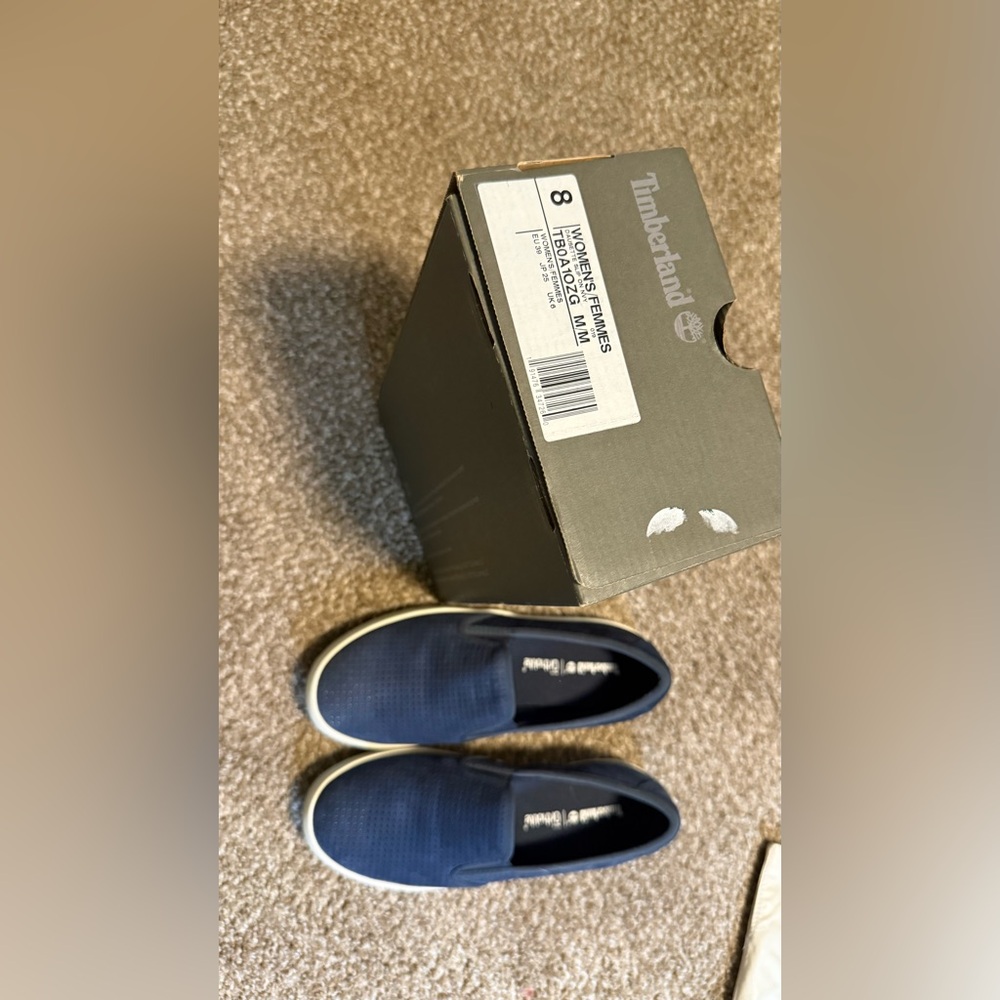 Timberland Blue Casual Flats with White Sole